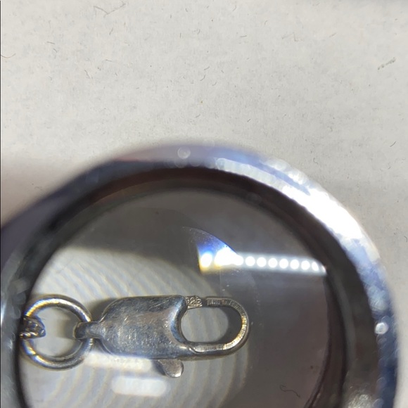 Marcasite and synthetic amethyst 925 bracelet - Picture 4 of 8